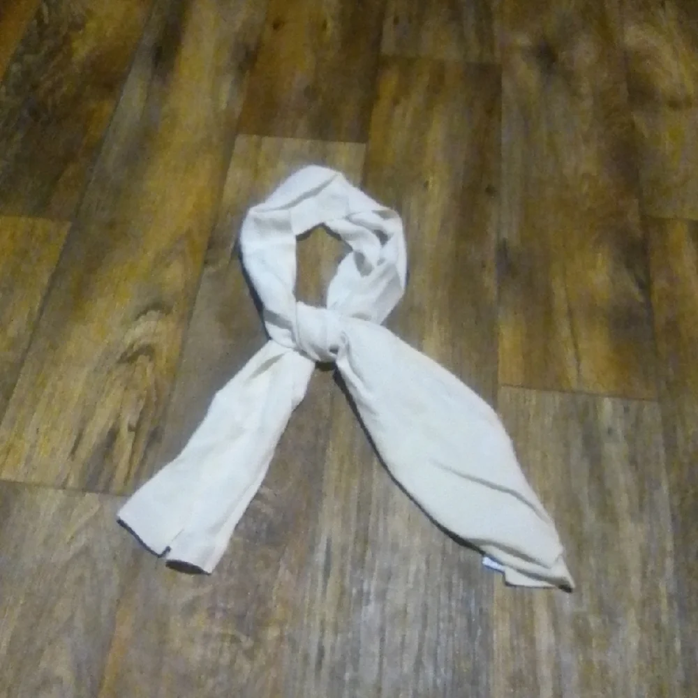 Silk Works Ivory Oblong Elegant Cream Women's Scarf 100% Silk